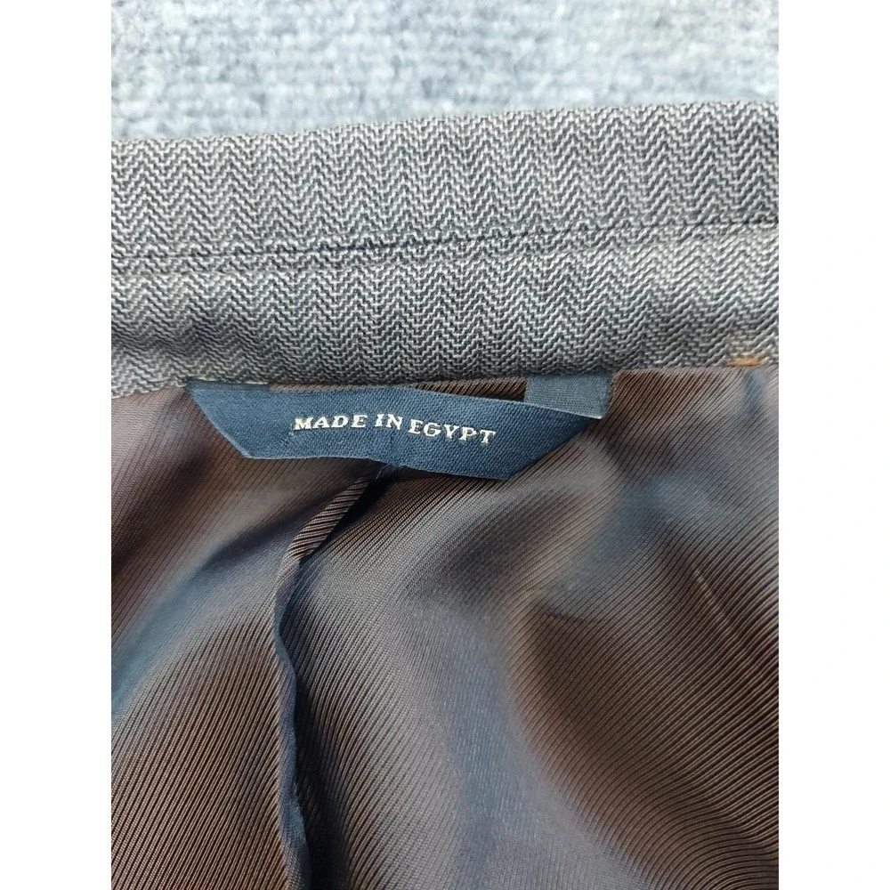 Banana Republic Blazer Jacket 40 Short Brown Herringbone 3 Button Notch